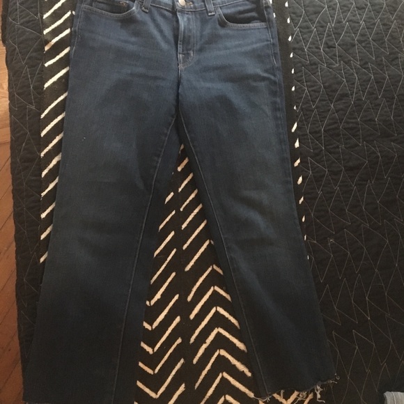 J Brand High Waist Straight Leg Dark Wash Denim - Picture 7 of 8